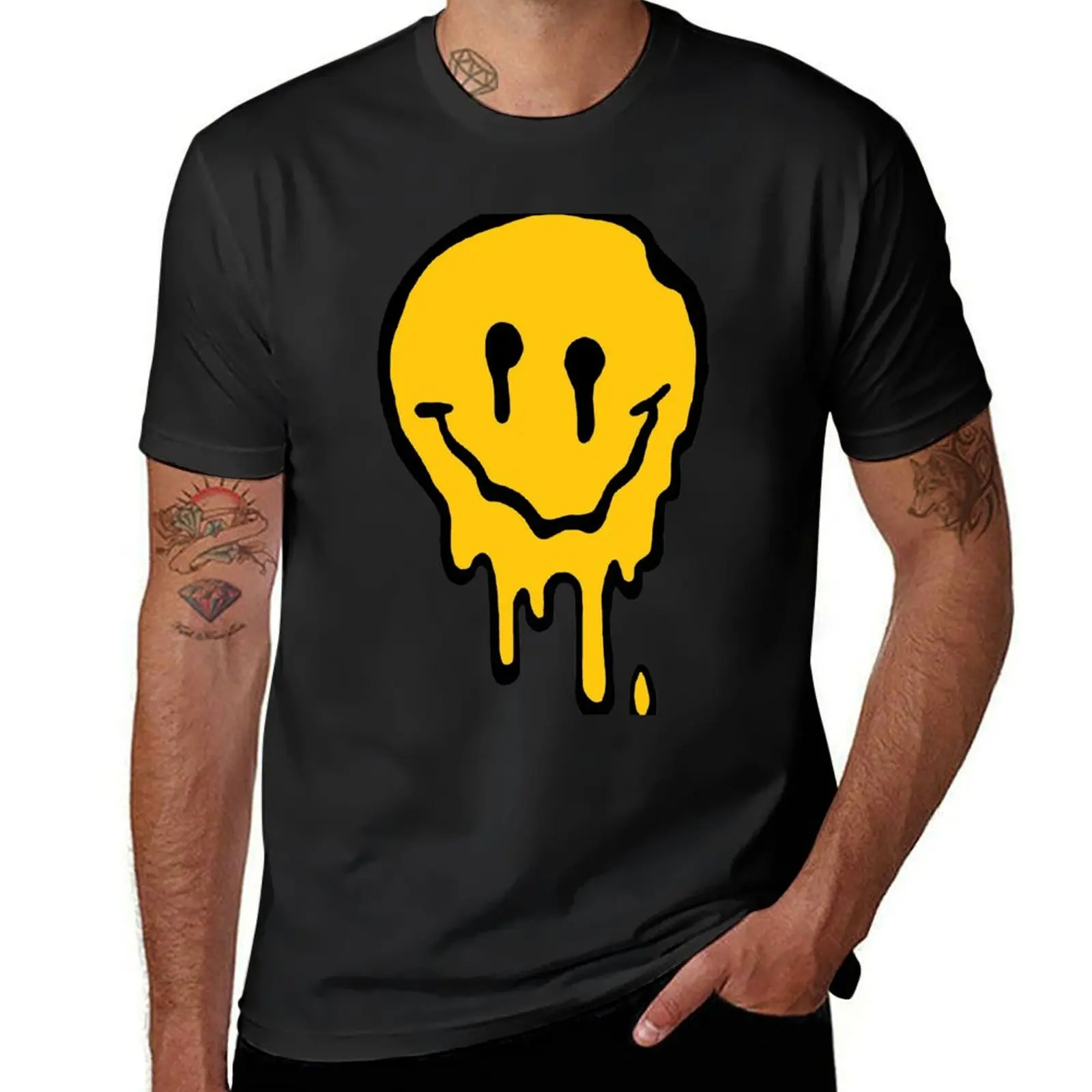 ACID SMILE T-Shirt Blouse blanks quick-drying mens big and tall t shirts