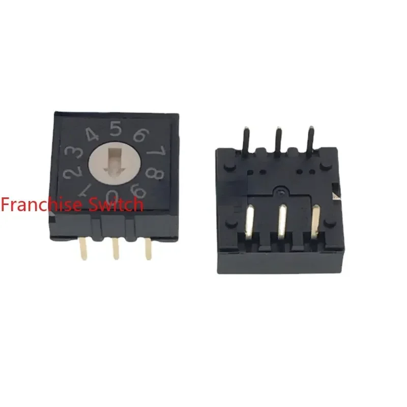 10PCS 8421 Digital Encoder RH3A-10R-V-B Encoding Switch 0-9 Bits 3:3