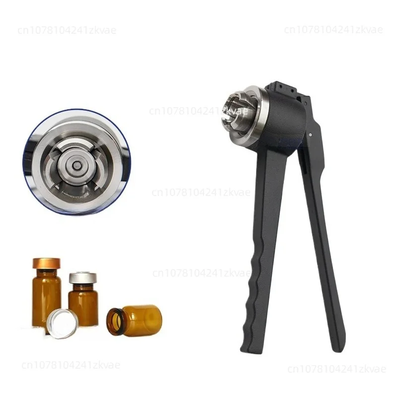 Glass Vial Crimper Bottle Sealing Pliers - 8-20 Tooth Full Size Manual Capping Tool for Vacuum/Top Space Bottle Capping