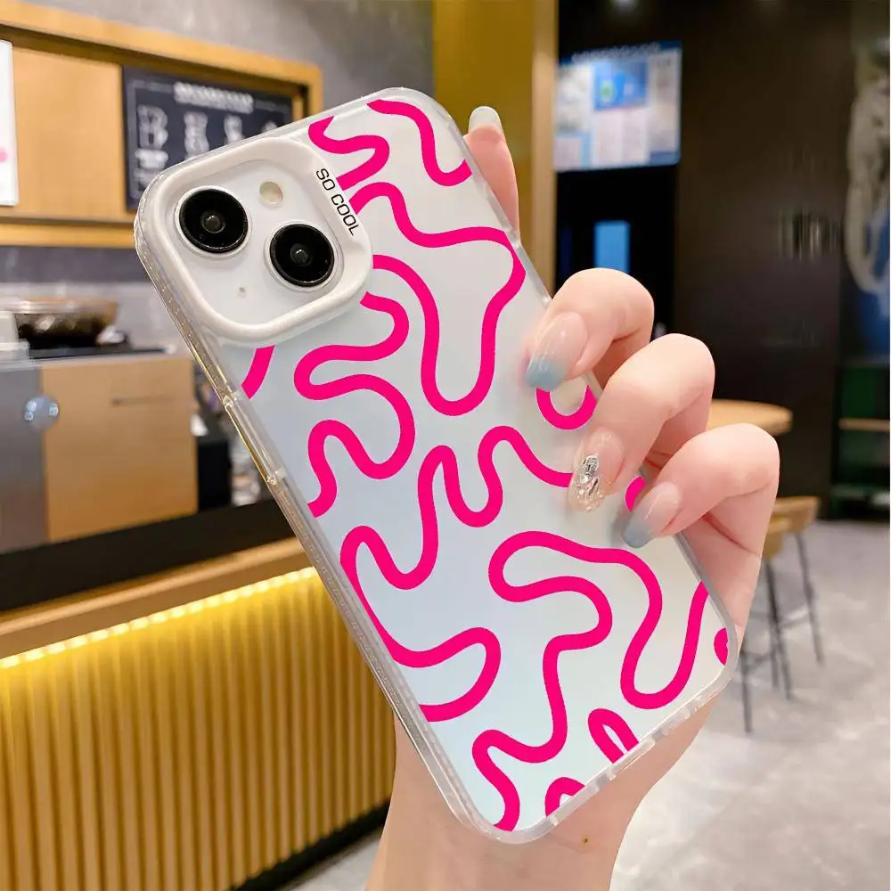 1 قطعة حافظة هاتف روزا رائجة البيع IMD اللون فضي شل آيفون 17 16 15 14 13 12 11 الهواء برو ماكس زائد #6