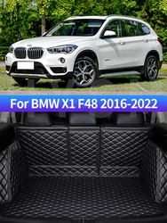 3D PU For BMW X1 F48 2016-2022 PU Car trunk mat Leather Waterproof Car Accessories Fully Surrounded Original Factory
