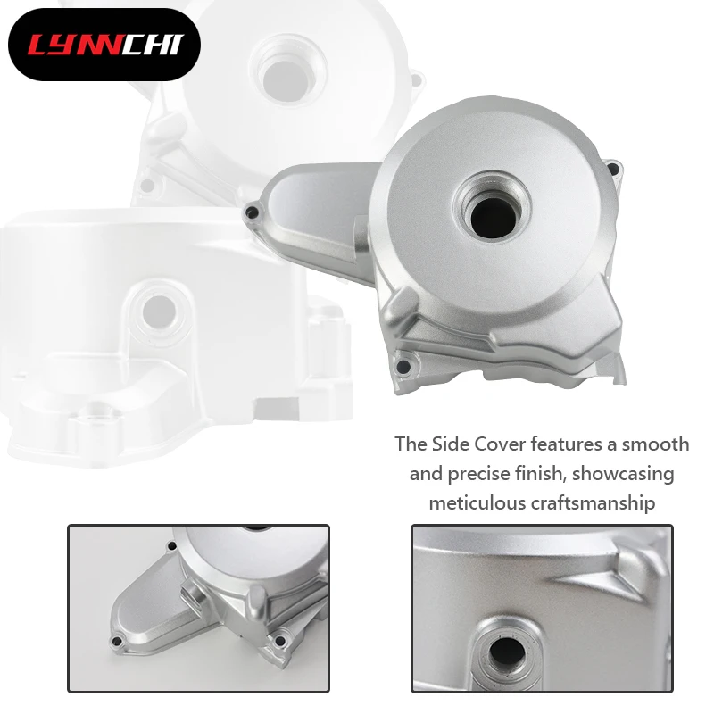 LYNNCHI دراجة نارية الألومنيوم غطاء جانبي ل 90cc إلى 110cc ATV الترابية دراجة على الطرق الوعرة محرك حامي ملحقات موتوكروس