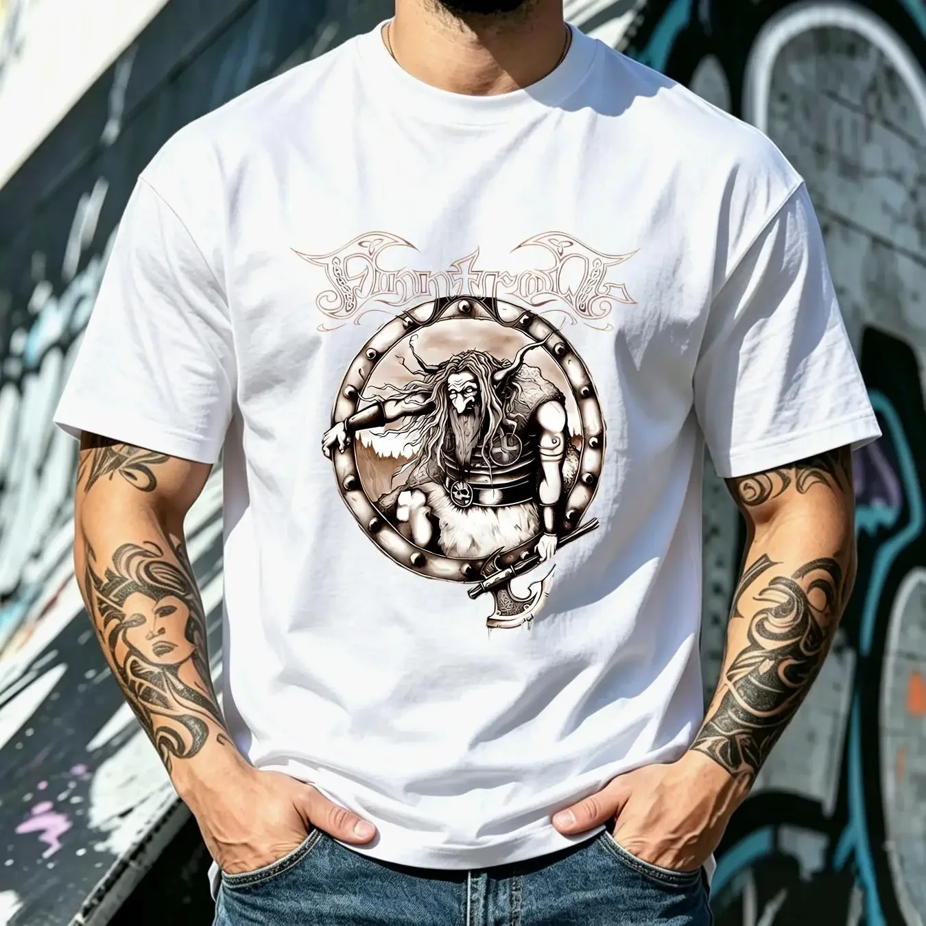 washed T Shirt BEST TO BUY Dark Retro Finntroll Music Finland Premium S 5XL long sleeves vintage Washed Stretched Versatile