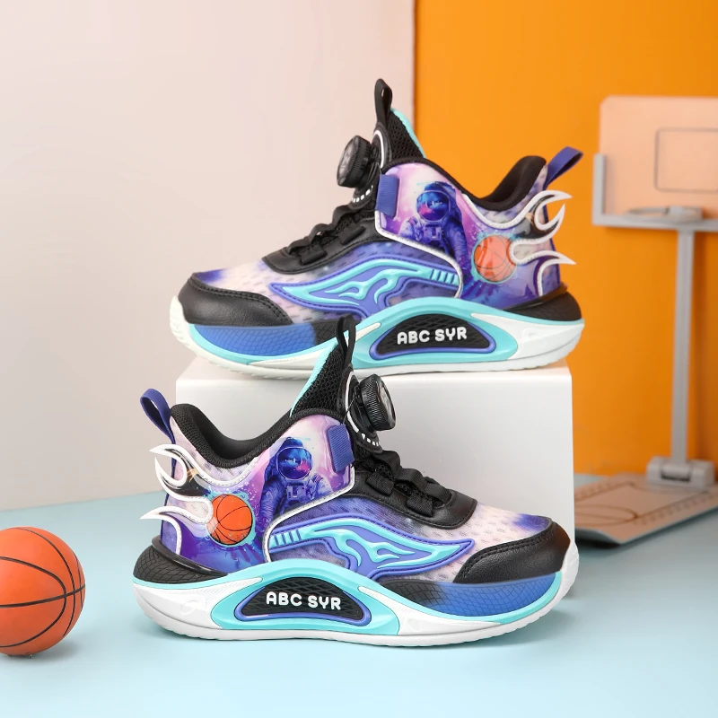 

Children Sneaker Boys Basketball Shoes Autumn PU Leather Kids Trainers Running Tennis Shoes Luxury Boy Sneaker Size 29-39