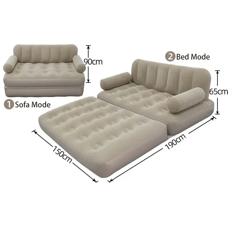 

Inflatable Sofa Bed Chair Modern Foldable Furniture Soft Bed Foldable Beds for Kids Single Size