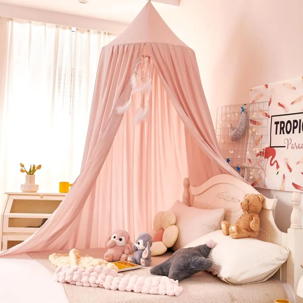 

Princess Decor Canopy for Kids Bed, Soft and Durable Bed Canopy for Girls Room Tent Canopy Dreamy Mosquito Net Bedding, Children