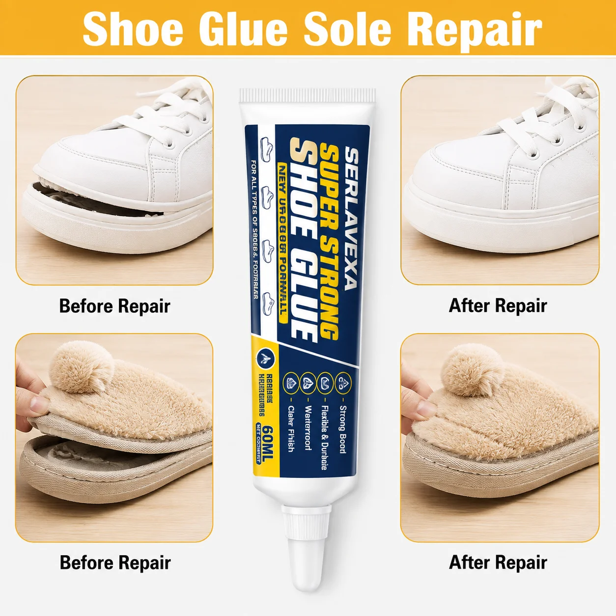 2 Stück 60ml Schuhsohlen-Klebs – Sneaker Care Set Bewertung und Preis