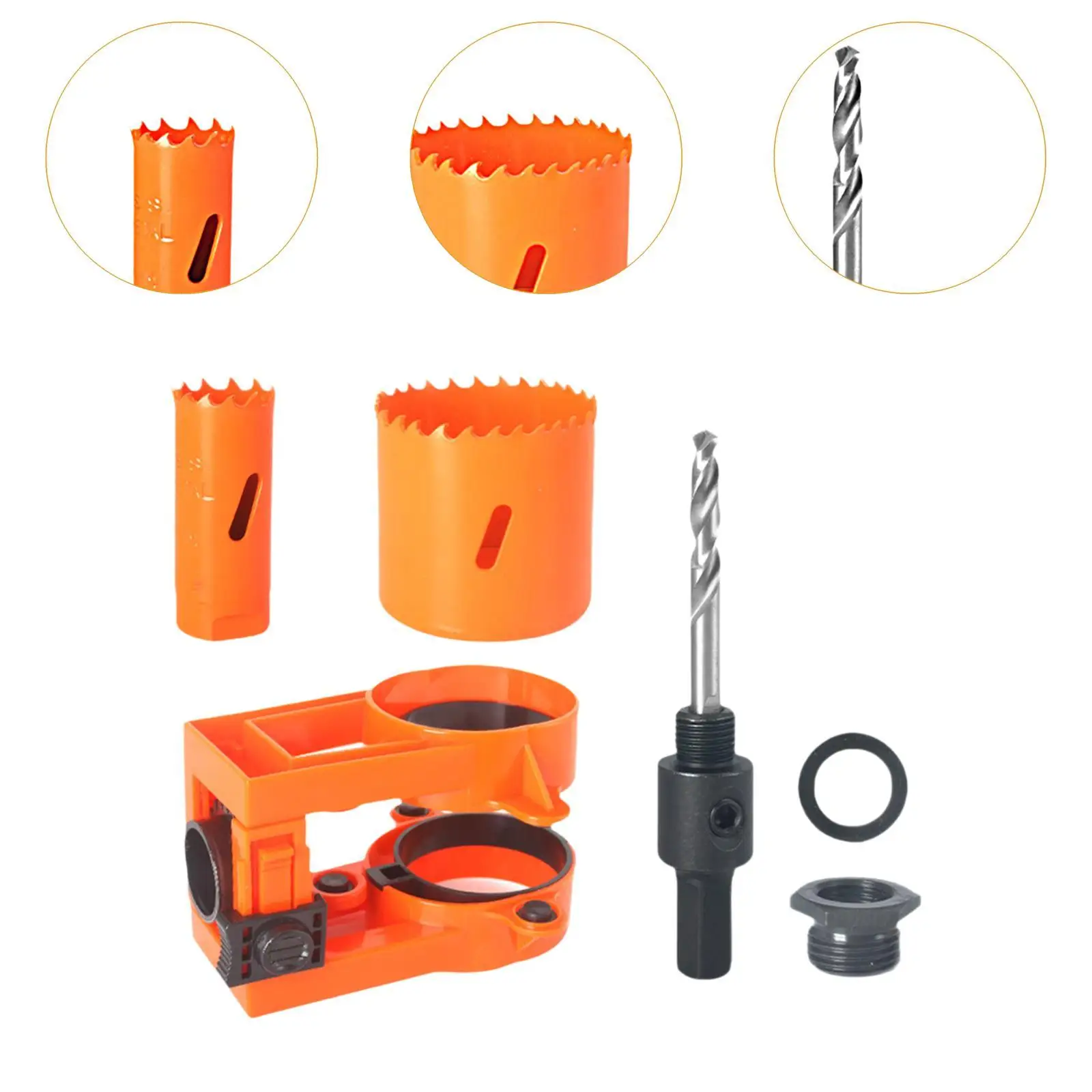 Wooden Door Lock Installation Kit for Metal, PVC Board Versatile Accessory