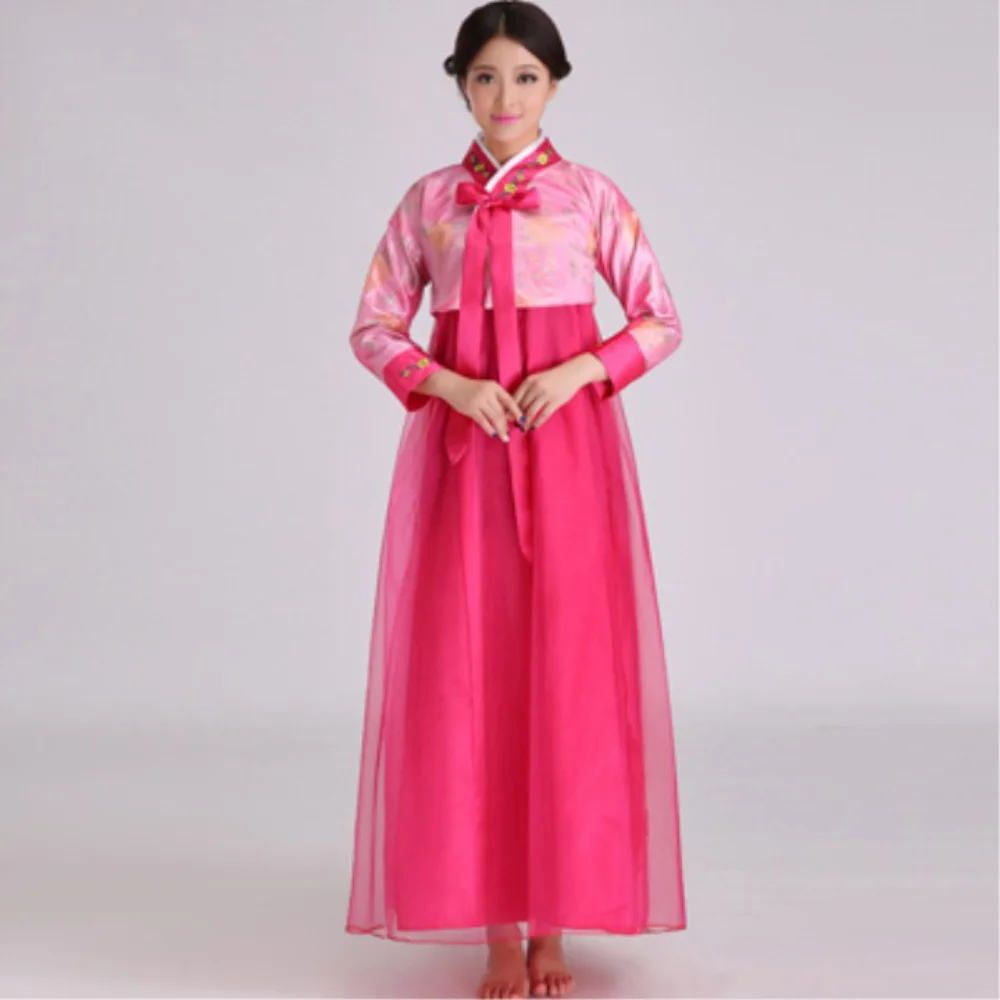 Weiblichen Koreanischen Bühne Dance Kostüm Korea Traditionelle Elegante Prinzessin Palace Kostüm Korea Emboridery Party Moderne Hanbok Folk