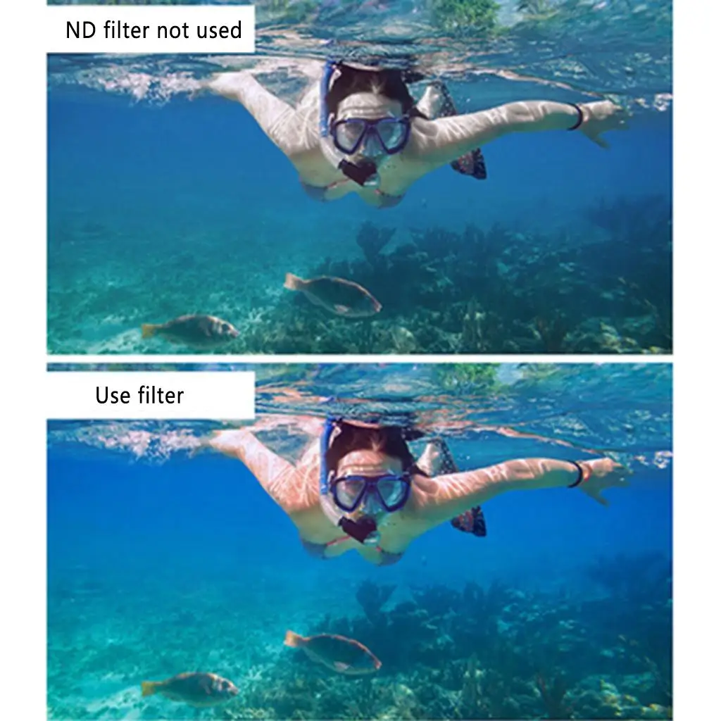 10 tipos de lentes de filtro noturno ND8 / ND16 / ND32 / ND64 / CPL / rosa / para X8