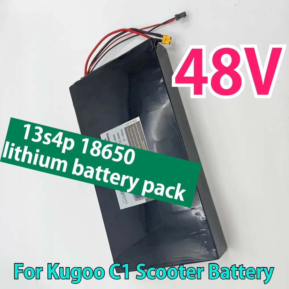 

C1 Electric Scooter Powerful Motor 18650 Lithium Battery 13S4P battery pack 48V 15000MAh For Kugoo