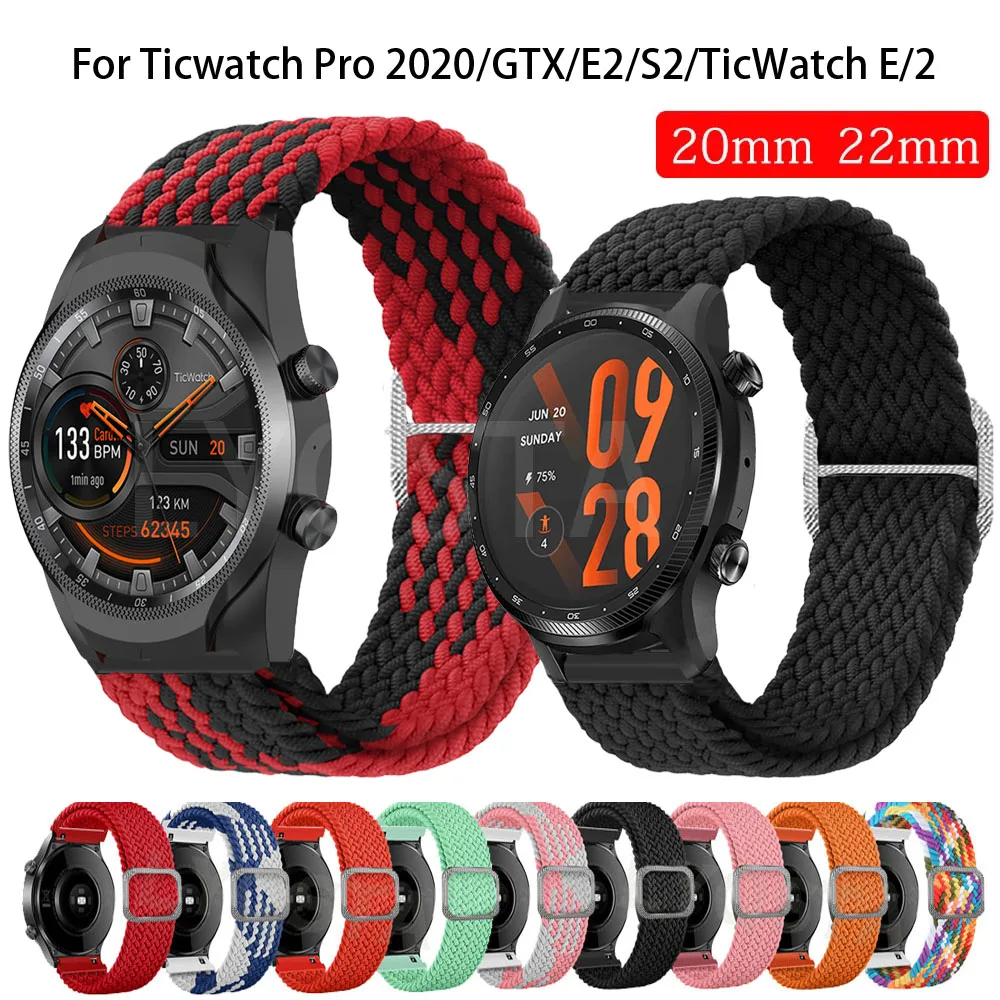 Pulseira de Nylon Masculina e Feminina, Pulseira de Substituição Pro 3 Ultra, GPS, X, 4G, LTE, GTX, E2, S2, 22mm, 2020