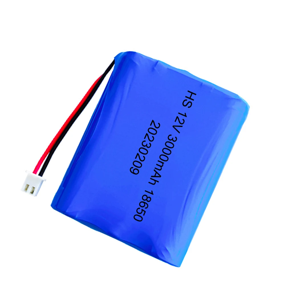 lithium-ion Battery 12V 18650 3000mAh pack Monitor CCTV Camera battery 12.6 V 11.1V rechargable 18650 battery