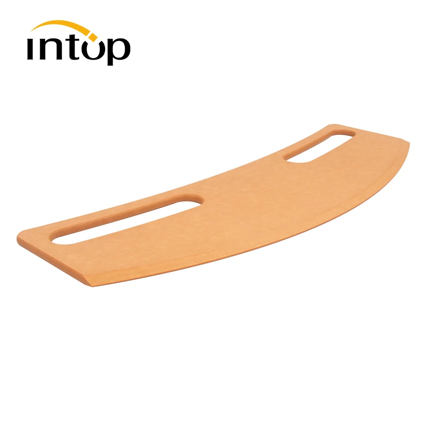 INTOP High Quality 40cm Whole Oak Material Pizza Cutter Rocker Sharp Edge Pizza Pie Slicer Chopper Knife Entry Lux Eco-friendly