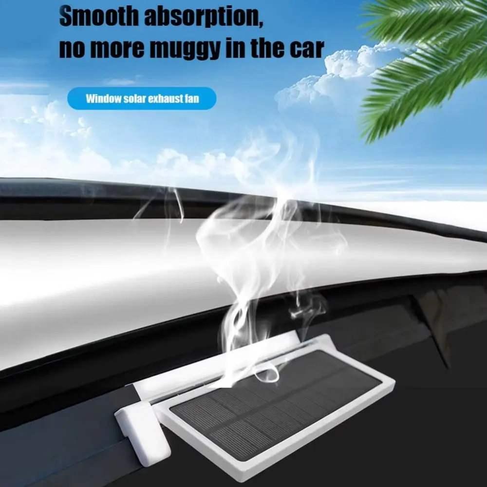 Solar Charging Auto Cooling Fan Assisted cooling ventilation Car Air Cooler Electric 3 Head/2 Head Air Circulation Fan Truck