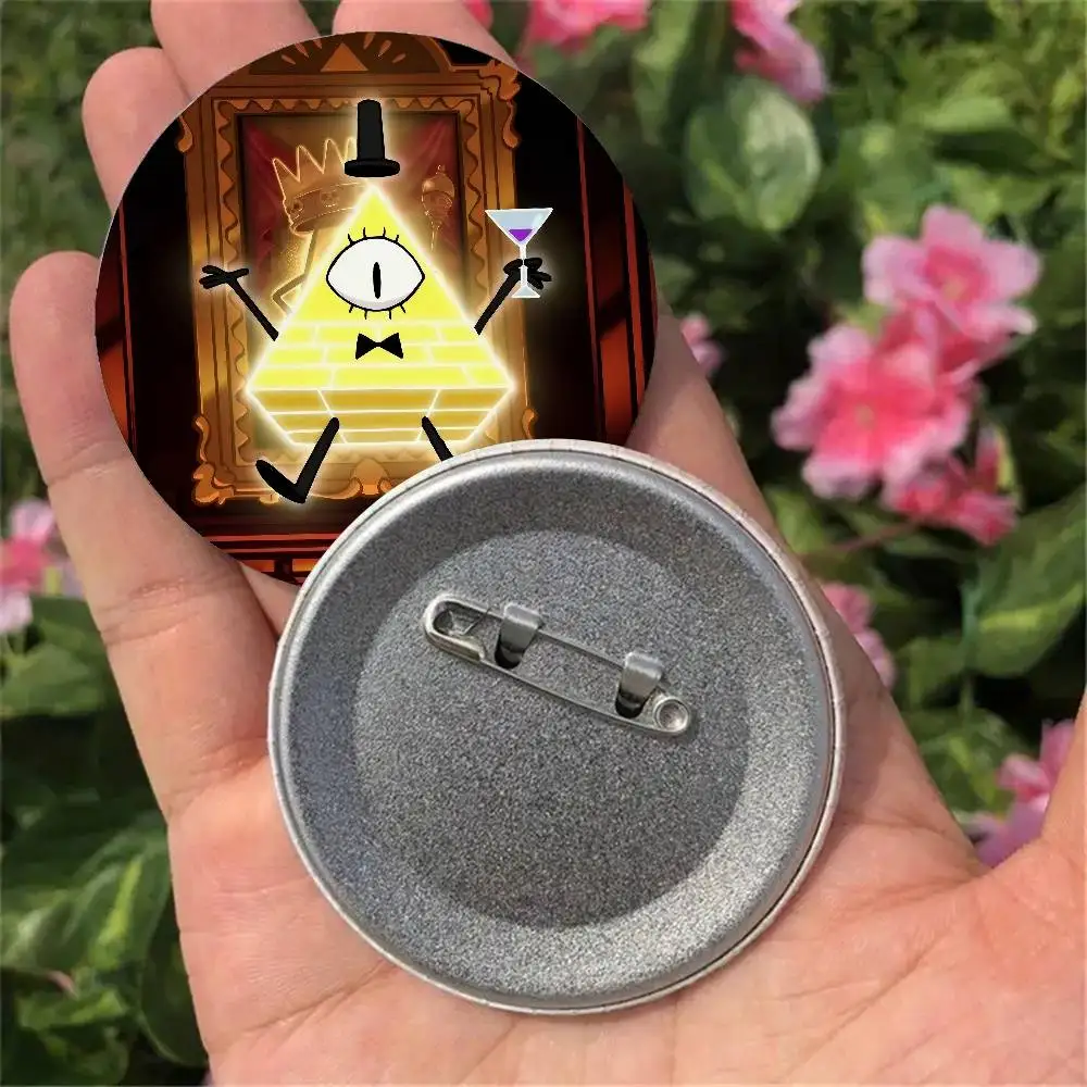 G-Gravity Falls Bill C-Cipher Photo Badges Pins Lapel Pins Hat Pins Brooches Gifts Decor Backpacks