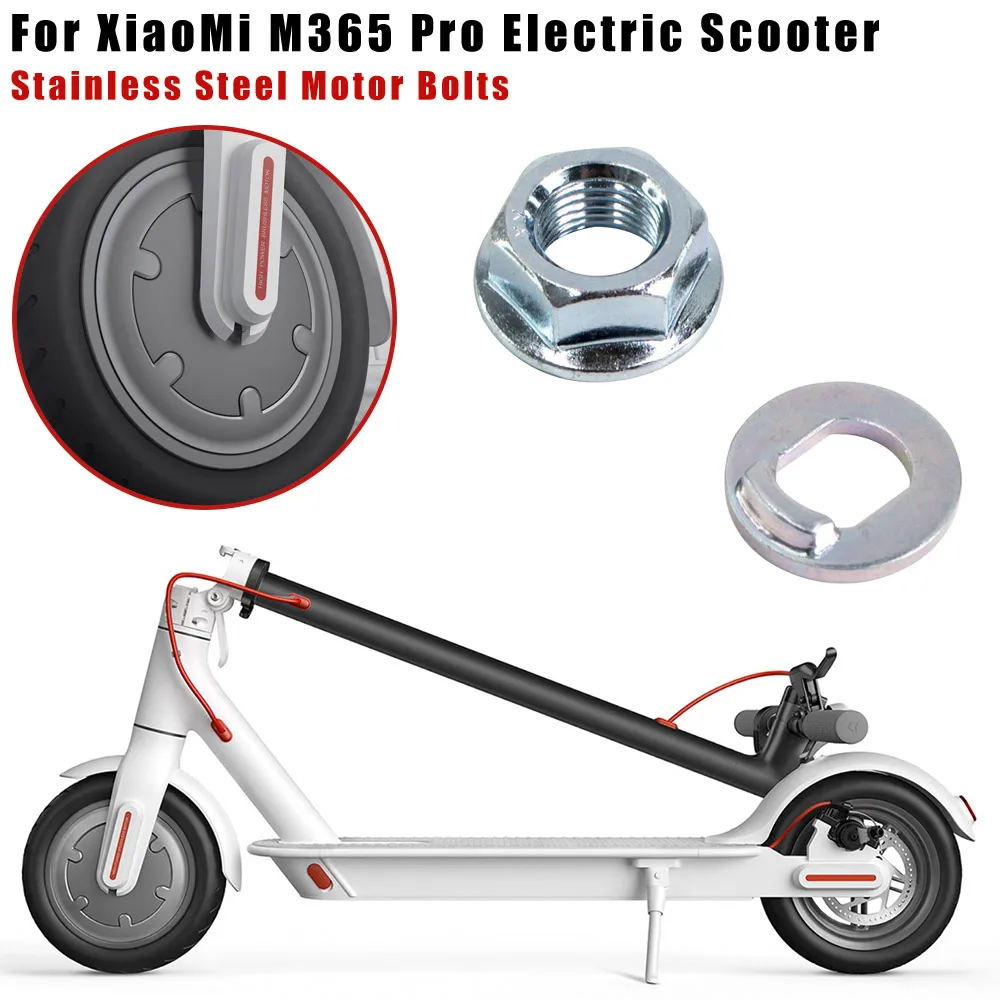 1/2/3 paia di bulloni per dadi ruota motore anteriore viti per Xiaomi M365 Pro Scooter elettrico dadi in lega d\'acciaio accessori per parti di