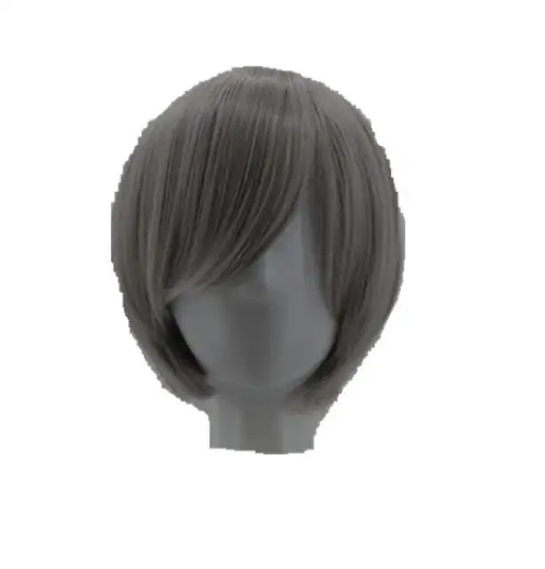 Short Bob Wig   Wavy Sky Blue Hair Synthetic Heat Resistant Carnival Halloween Costume Cos-play Hairpiece