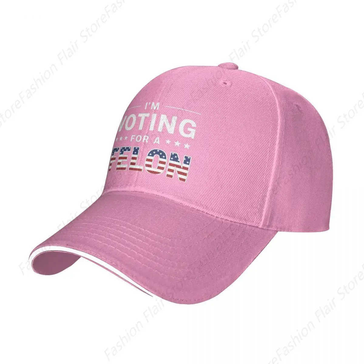 Funny I'm Voting for The Convicted Felon Hat 2024 Pro Trump Mugshot Baseball Cap Trendy Funny Hats for Men Women