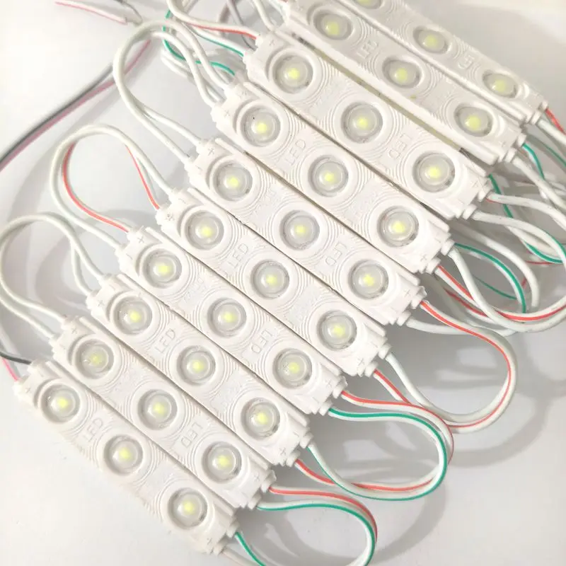 2835SMD Injection LED Sign Module Light 20pcs/lot DC12V 3LED Brightness Outdoor Waterproof Advertising Signboard Backlight