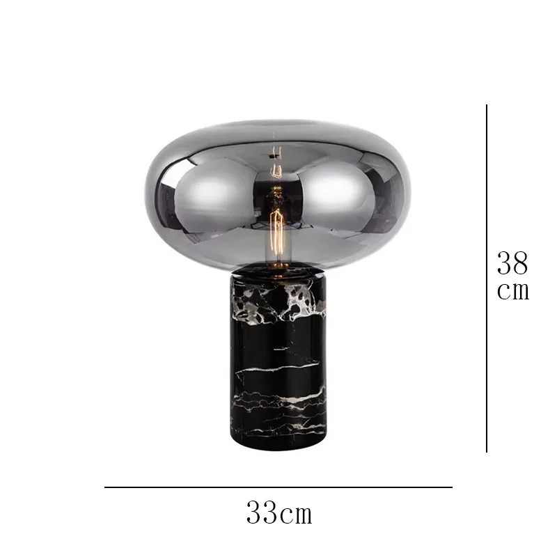 

High-end living room glass designer bedroom bedside lamp