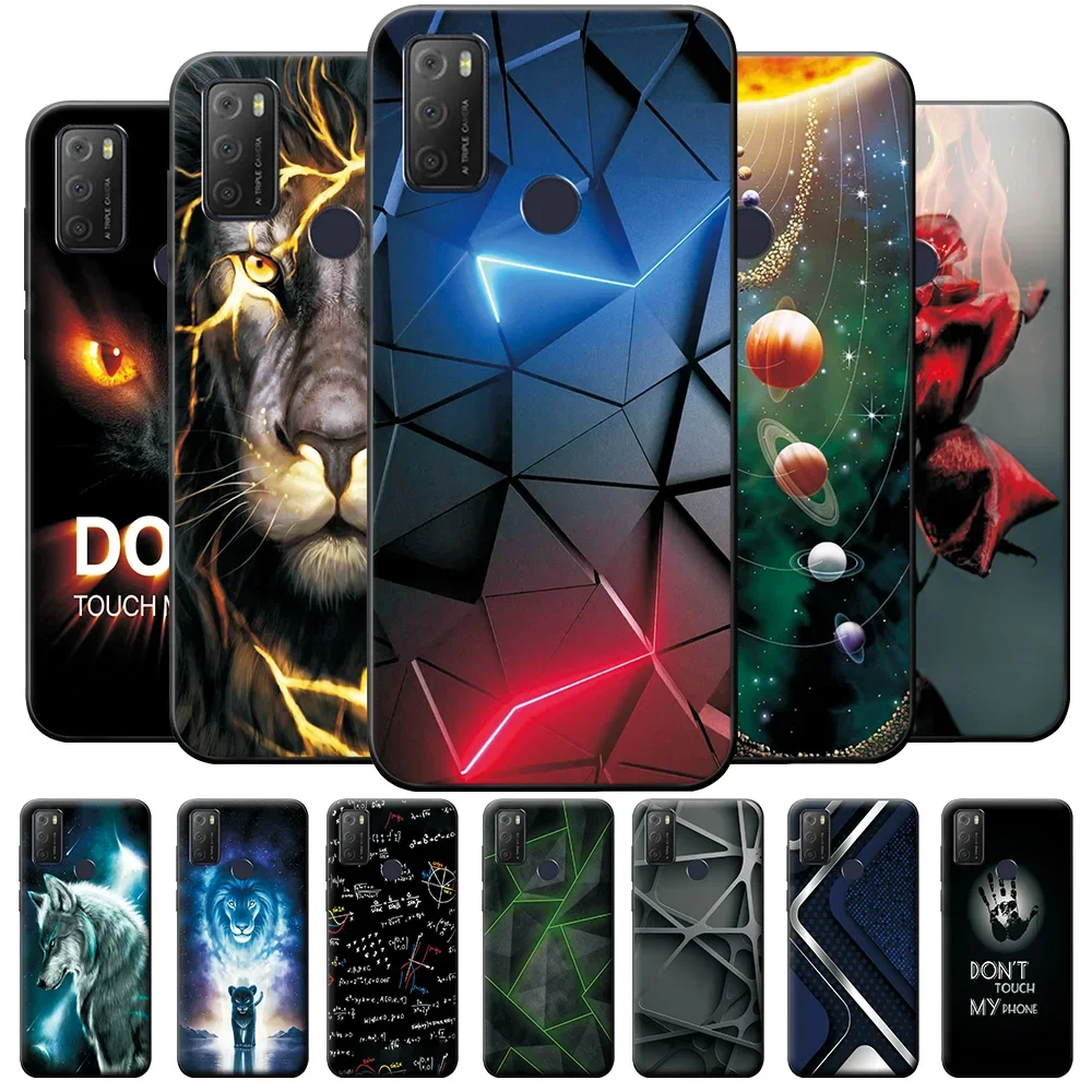 For Alcatel 1S 2021 Case 6025H 6025D Silicone Soft Fashion TPU Phone Cover for Alcatel 1 S 2021 Case Funda Alcatel 1S 2021 Coque