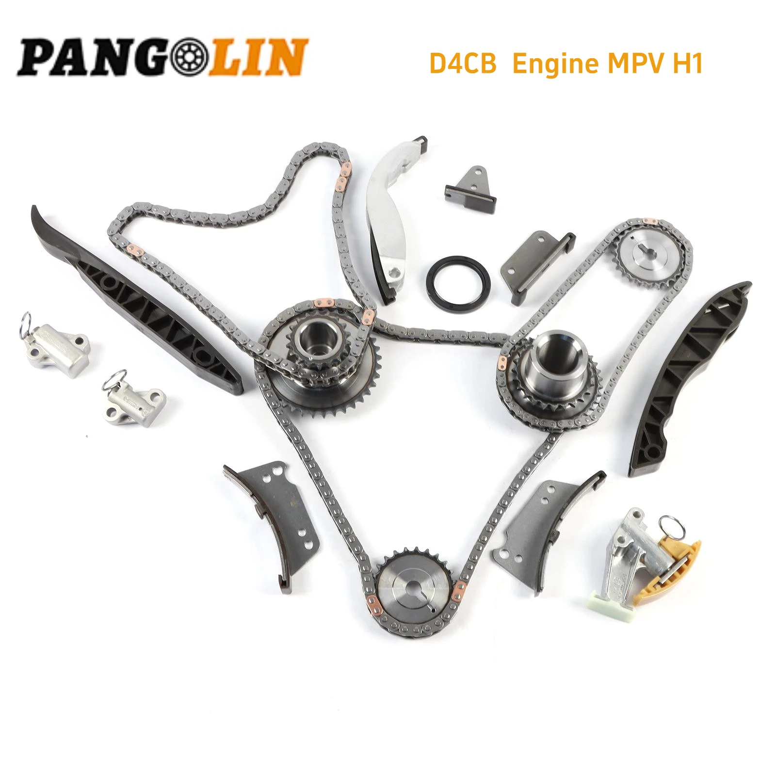 

1 комплект D4CB, комплект цепи ГРМ двигателя для 2001-2016 Hyundai I800 KIA Sorento MPV H1 2.5L, автомобильные аксессуары, запасные части