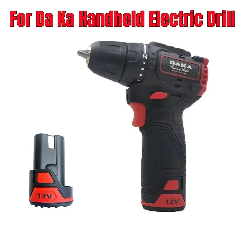 For Da Ka Electric Tool Drill Bit Screwdriver With Large Capacity Rechargeable Lithium-Ion Battery, 12V, 2000mAh