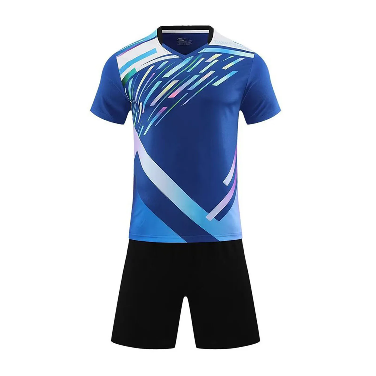 

Kids Boys Girls Badminton Suit Sports Outfit Short Sleeve Patchwork T-shirt with Drawstring Shorts for Sport Workout Outfits