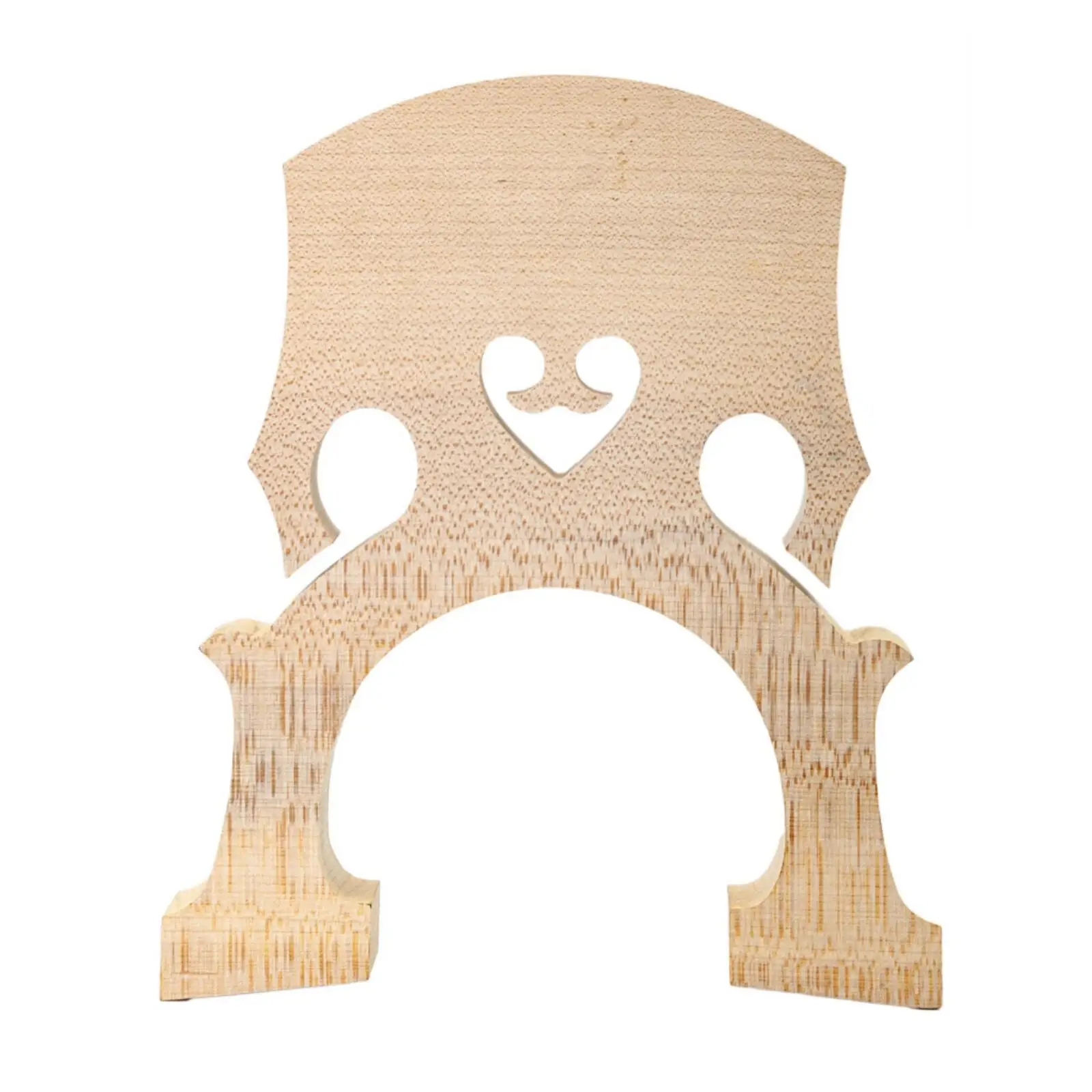 Open Profile Maple Bass Violin Bridge for Luthier Workshop String Height Adjustment