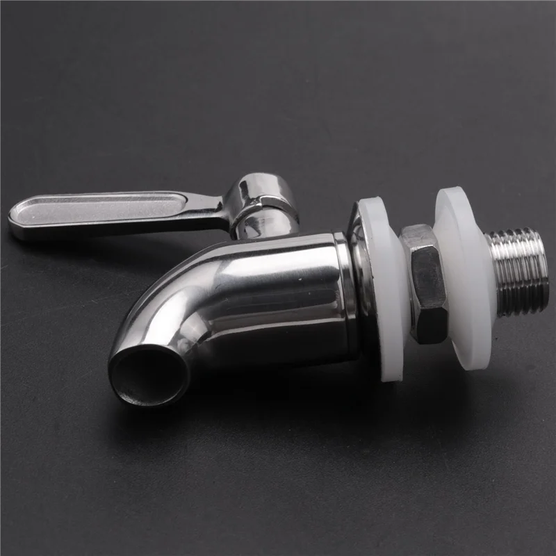 

8X Stainless Steel Faucet Tap Draft Beer Faucet For Home Brew Fermenter Wine Draft Beer Juice Dispenser
