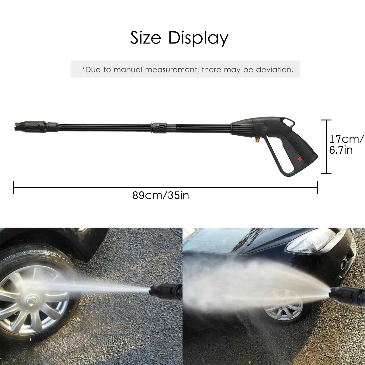 M14 160Bar High Pressure Power Washer Spray Nozzle Adjustable Water Gun Home Washing Accessories for Car Garden Cleaning view 4