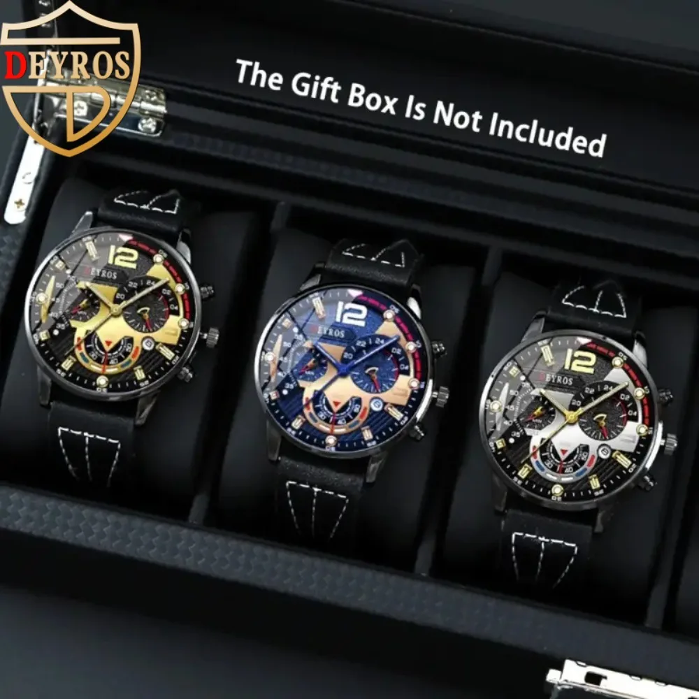 

Мужские модные часы, мужские кварцевые часы из искусственной кожи, мужские деловые повседневные часы, мужской подарок, идеальный выбор