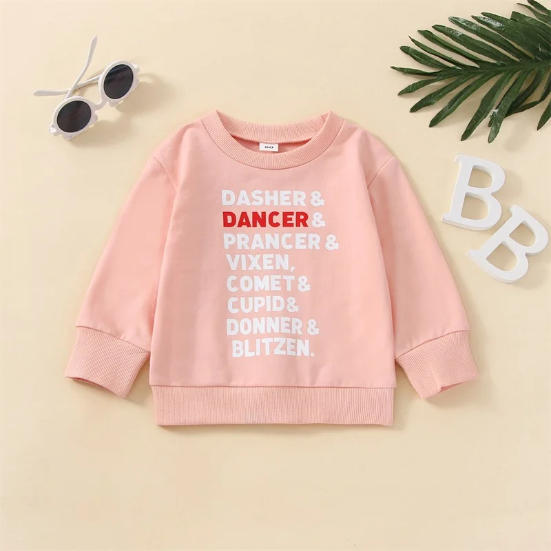 Unisex Kids Long Sleeve Crew Neck T-Shirt Urban Style Printed Graphic Tee for Casual Wear at School or Playdates in Autumn and