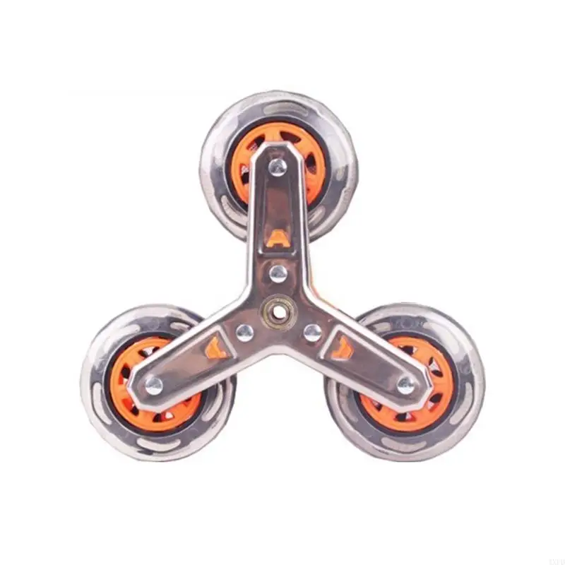 

4XFD Stair Climbing Wheel Trolley Triangular Wheel for Foldable Cart Easy to Install