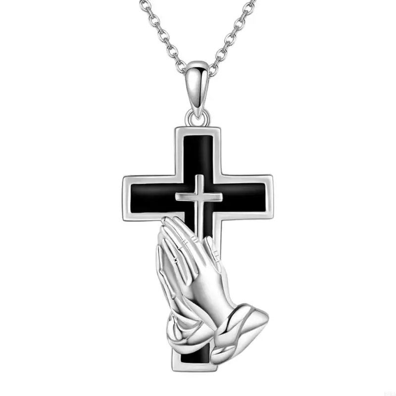   Memorial Keepsakes Pendant Stainless Steel Crossed Lockets for Pet Ashes Storage