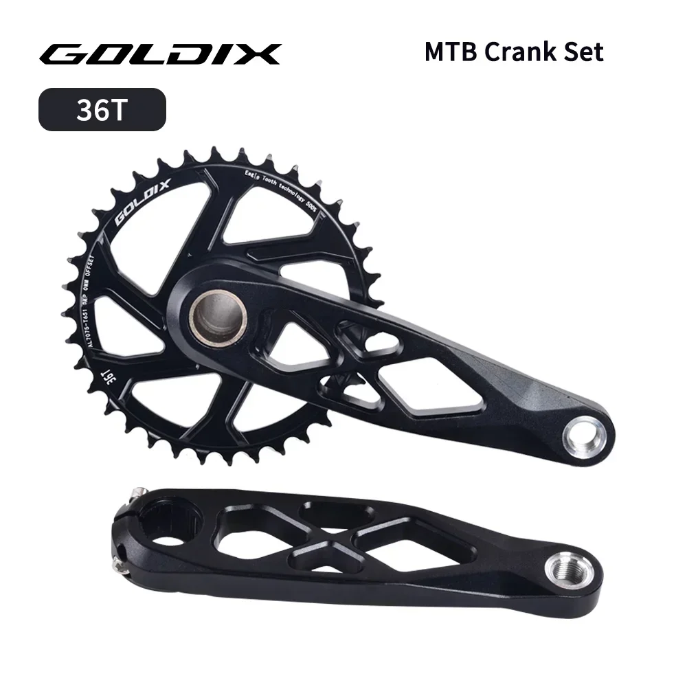GOLDIX MTB Crankstel BSA 24mm 165mm 170mm 175mm Direct Mount R-SPEC Trail Hollow Bike Crank Spindel DH AM XC voor Shimano SRAM