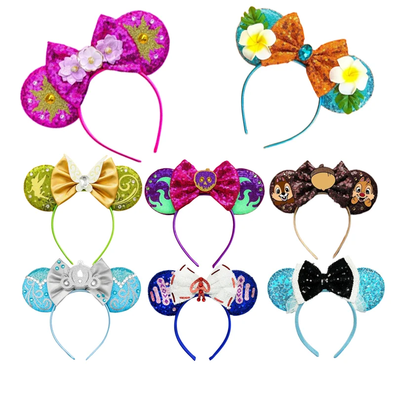 Newest Mickey Mouse Ears Headband Cartoon Sequins 5\