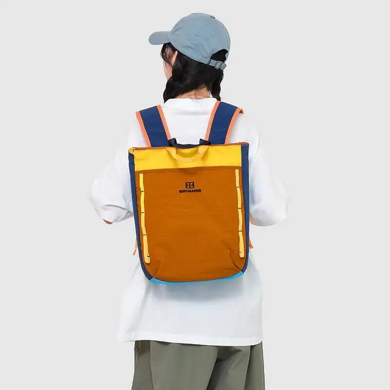 حقيبة ظهر صغيرة للمشي لمسافات طويلة، حقائب نهارية خفيفة الوزن للاستخدام الخارجي، حقيبة ظهر ذات ألوان الدوبامين للسفر للرجال والنساء، سعة كبيرة وخفيفة الوزن #2