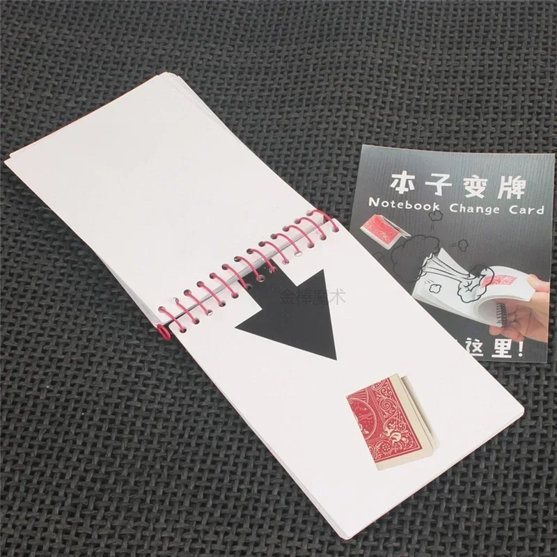

Comedy Notebook Change Card Magic Tricks Close-Up Street Stage Magia Illusion Mentalism Street Props Gimmick