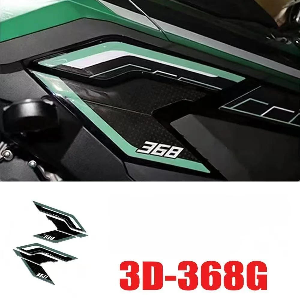 For 368G motorcycle. Drip-gel side stickers waterproof and sun protection. New 3D stickers