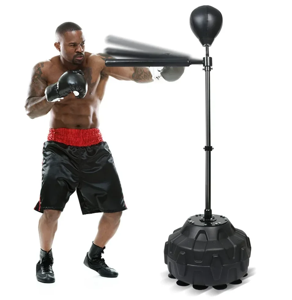 

Boxing Speed Trainer Punching Pump Rotating Lever, Training Boxing Ball with Reflective Lever Standing Independently