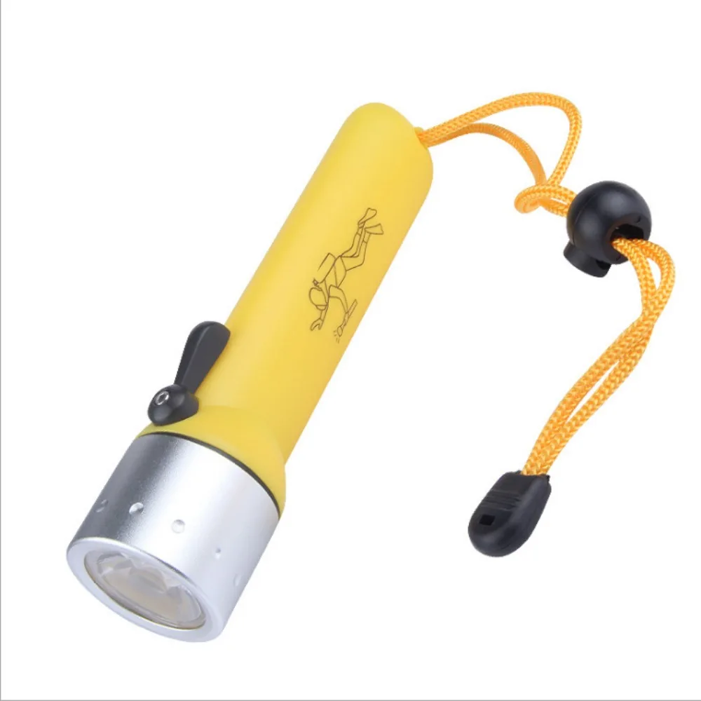 Magnetic Control Diving Lamp Waterproof Mini Portable LED Magnetic Flashlight Powerful Long-range Underwater Flashlight