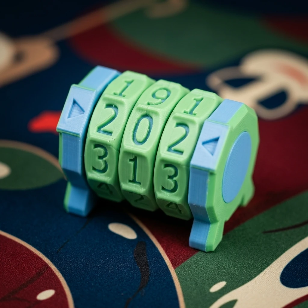 3-Digit Board Game Life Counter 3D Printed HP Score Tracker for MTG TTRPG DND Tabletop Gaming Row Stitch Counter