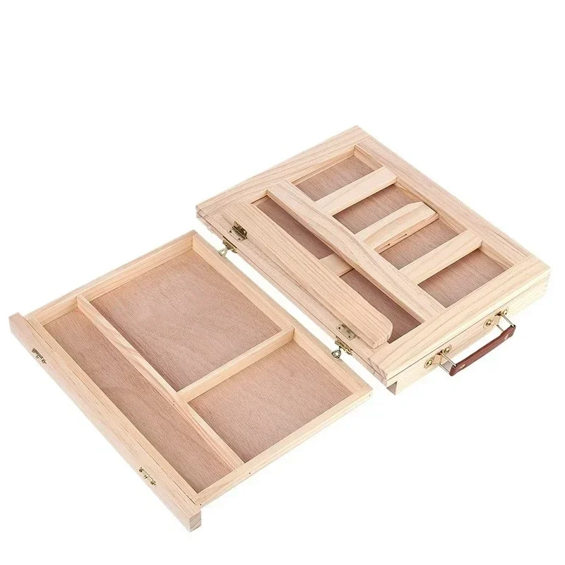 

Beech desktop easel solid wood bracket ornament desktop easel sketch drawer folding easel