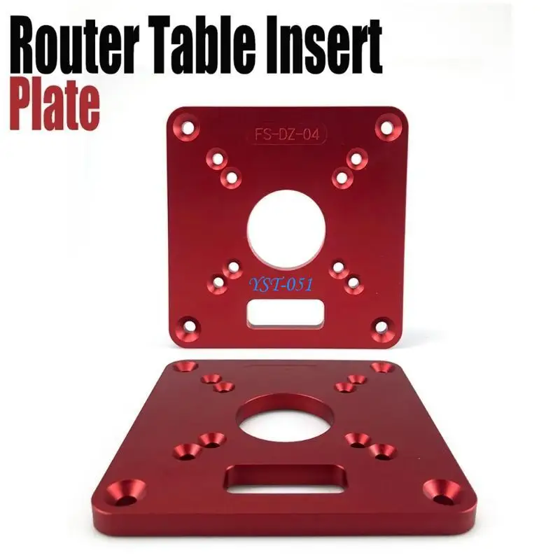 

E15A Router Plate Aluminum Router Table Plate for Woodworking Router Table Insert Plate Trim Router Trimming Tools