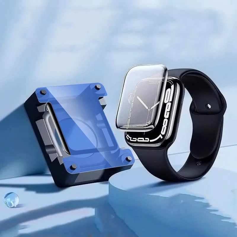 Für Apple Watch Serie 11-10 9-8-7-6 5 Se 42-46mm 41mm 45mm 40 44mm Positionierungsgerät Werkzeug + Film Displayschutzfolie Ultra 3/2 49mm