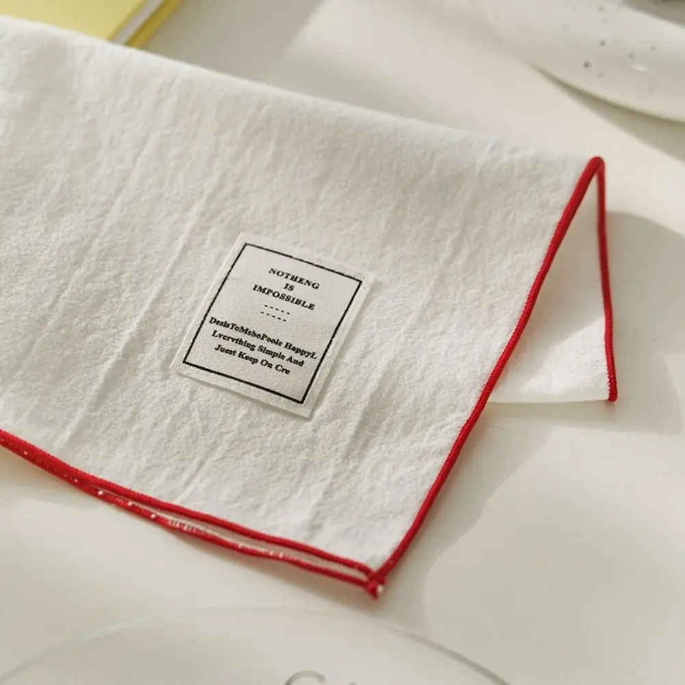 

Cleaning Tools Coaster 30x50cm Solid Color Placemat Cotton Elegant Cup Cloth Mat Thickened Vintage Table Napkins Restaurant