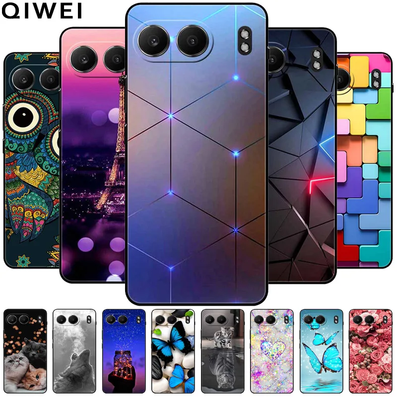 For Oneplus Nord 4 Case Luxury Silicone TPU Soft Bumper for One Plus Nord 4 Protector Bumper Covers 1+ Nord4 5G 6.74'' Cute Cats