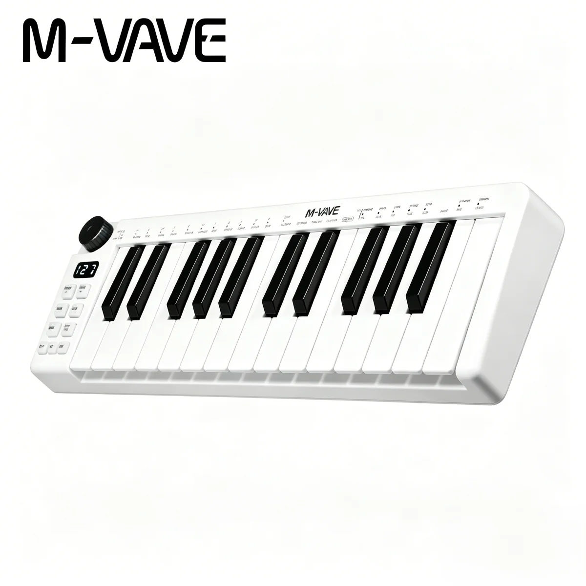 

M-VAVE SMK-25 Mini White Pad Controller Keyboard, Rechargeable Control Keyboard Instrument USB Portable for Beat Maker Keytar